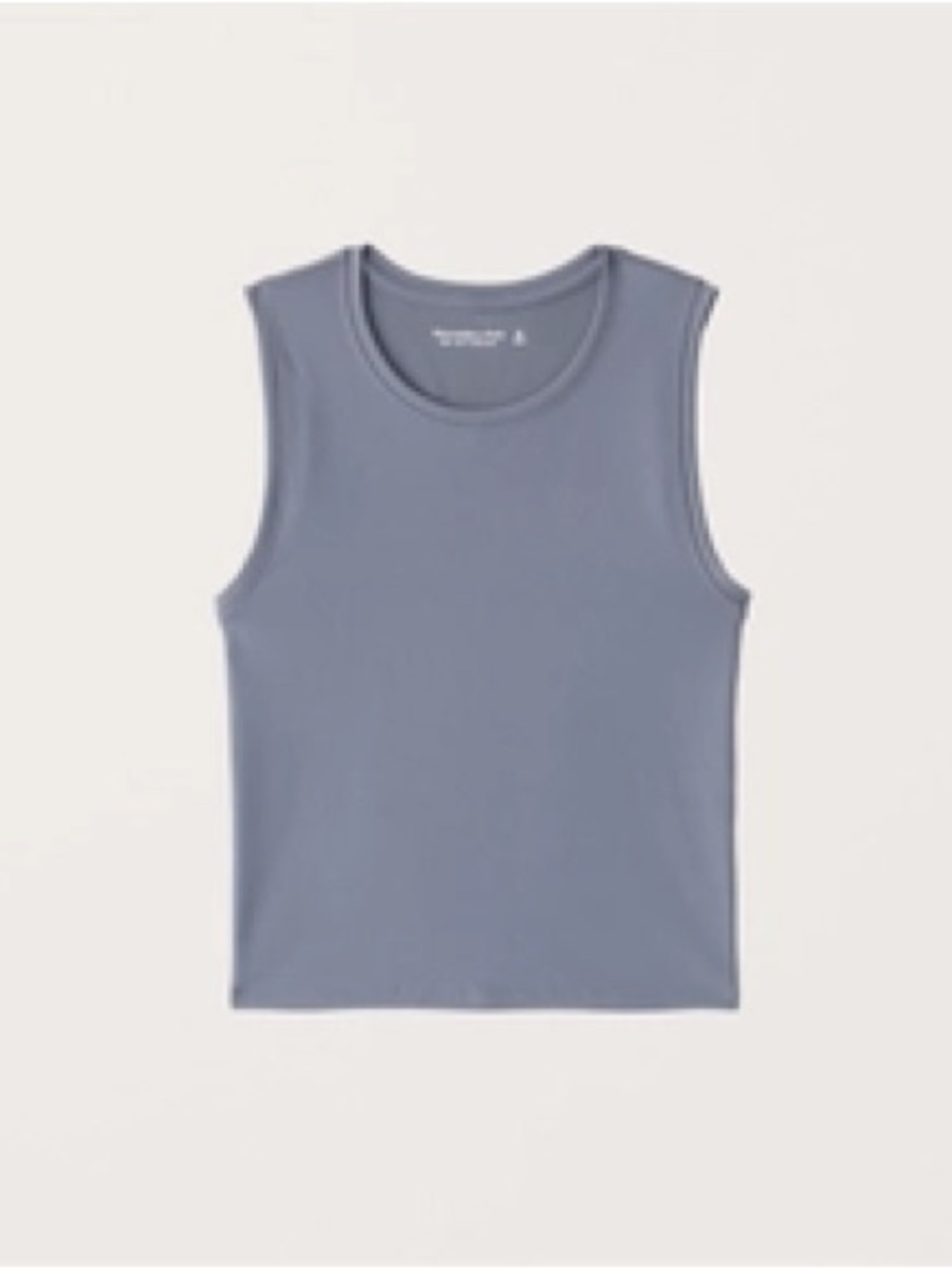 Abercrombie & Fitch Seamless Crew Tank in Blue - XXS